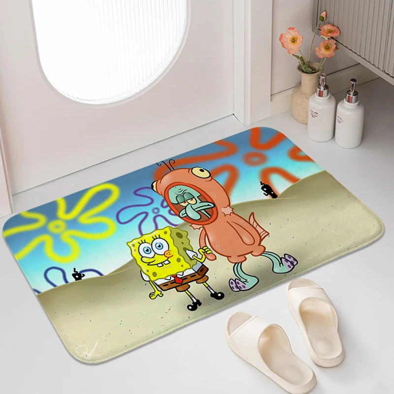 Кухонные коврики для беговой дорожки Z-SpongeBobs аниме эстетический забавный коврик