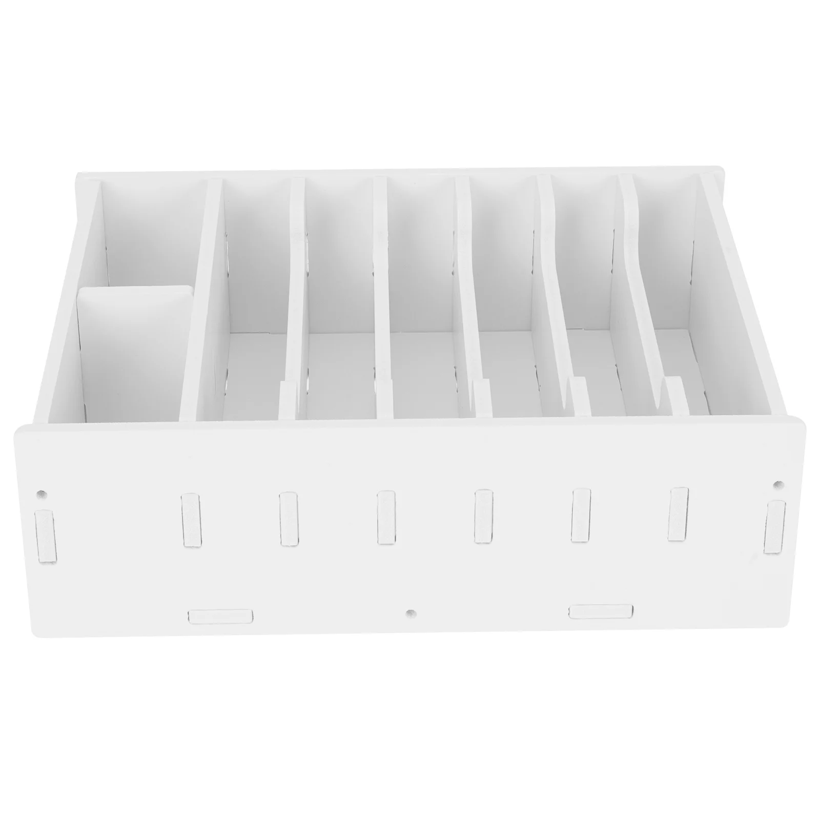 

Receipt Storage Box Phone Containers Multi-grid Case Tray Desktop Holder Office Calculator Money Wooden Classroom Office