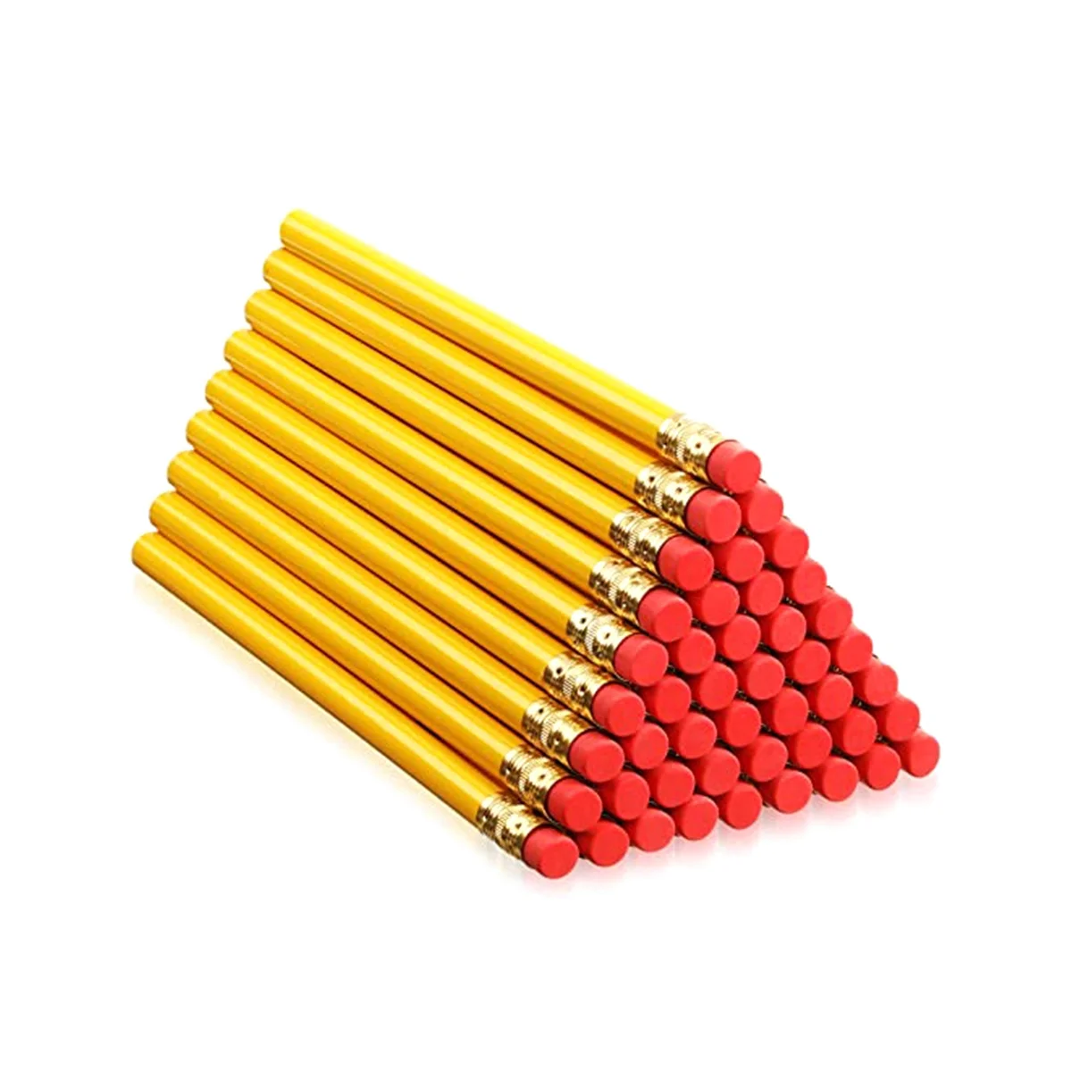 

100 Pcs Round Pencil Wooden Pencil with Black Core for Construction Workers Woodworkers Framers Beginners