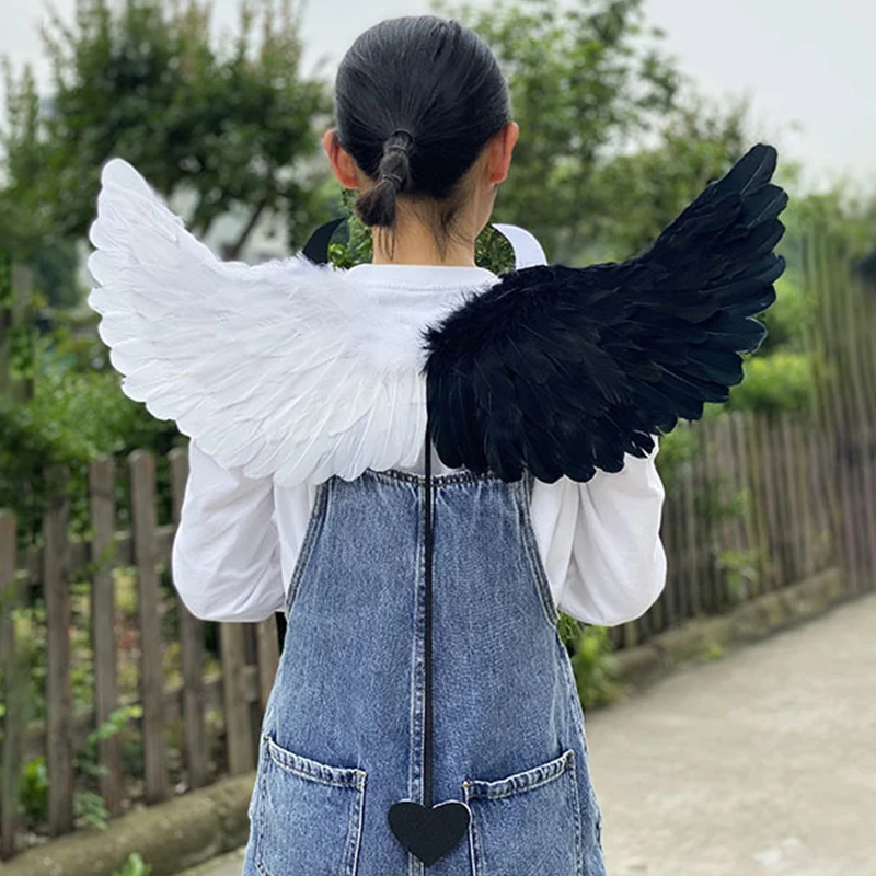 

Cosplay Angel Wings Feather Wings Dance Party Costume Masquerade Carnival Holiday Photo Photography Props Wing Demon Devil Wing