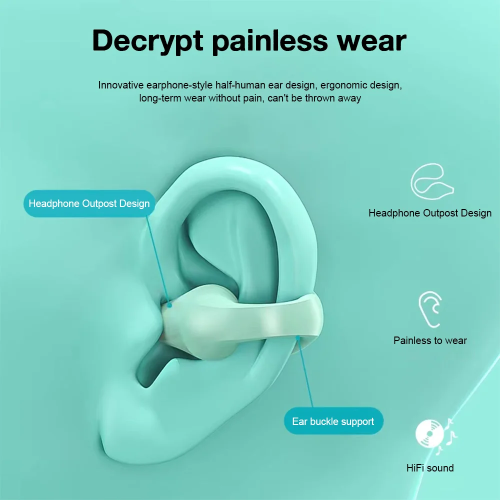 Bluetooth-гарнитура с клипсой для занятий спортом и велоспортом |