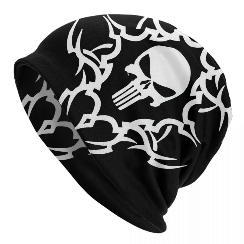 

Heavy Metal Rock Punishers Bonnet Hats Fashion Knitted Hat For Men Women Winter Warm Skull Skeleton Skullies Beanies Caps