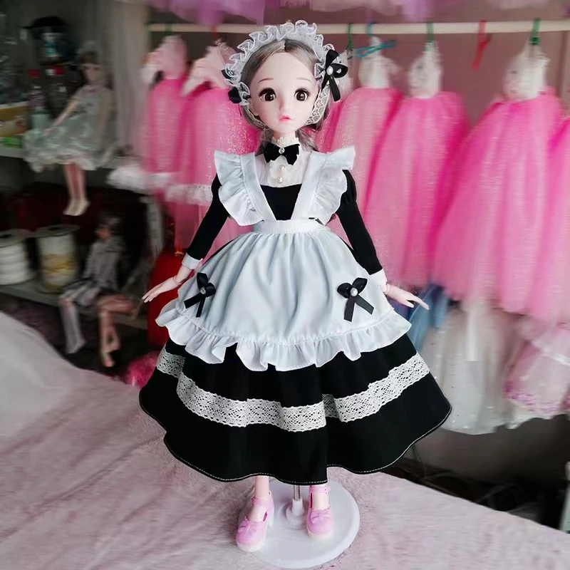 Длинное платье горничной 1/3 BJD кукла Ye Laurie одежда наряд ручной работы в стиле