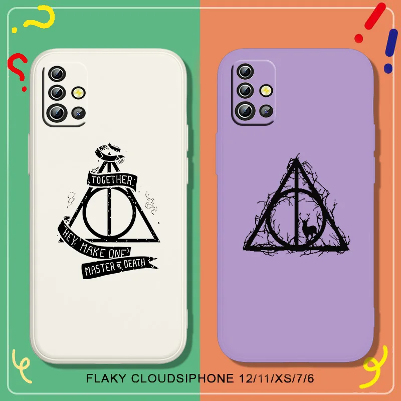 

Anime Harrys Potter Spells Phone Case For OPPO Reno 7 6 SE Z Find X5 X3 X2 Neo Lite Pro Liquid Rope Funda Cover Soft Back Capa