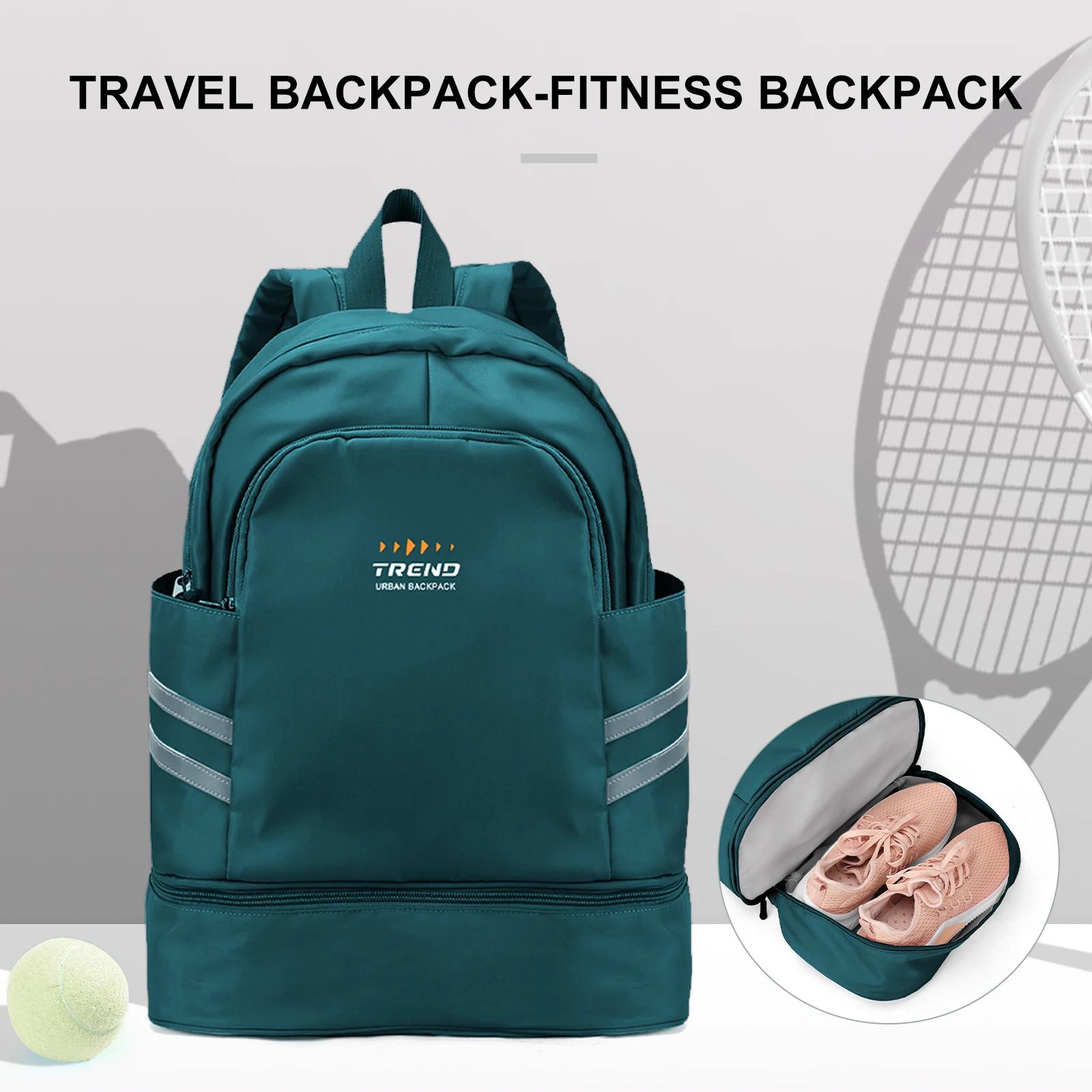 Водонепроницаемый Нейлоновый Рюкзак Унисекс С Отделением Для Обуви Сумка