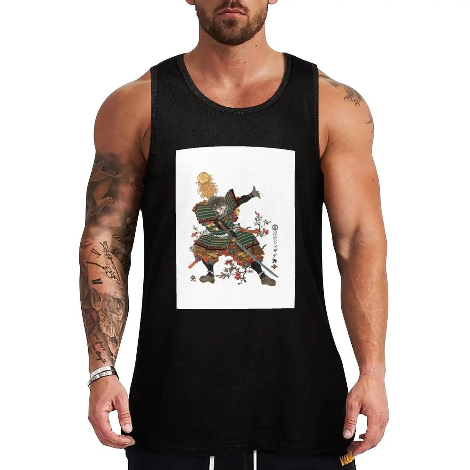 F-021 Hamaji Shogen Mitsukuni майка без рукавов мужская спортивная одежда мужской жилет