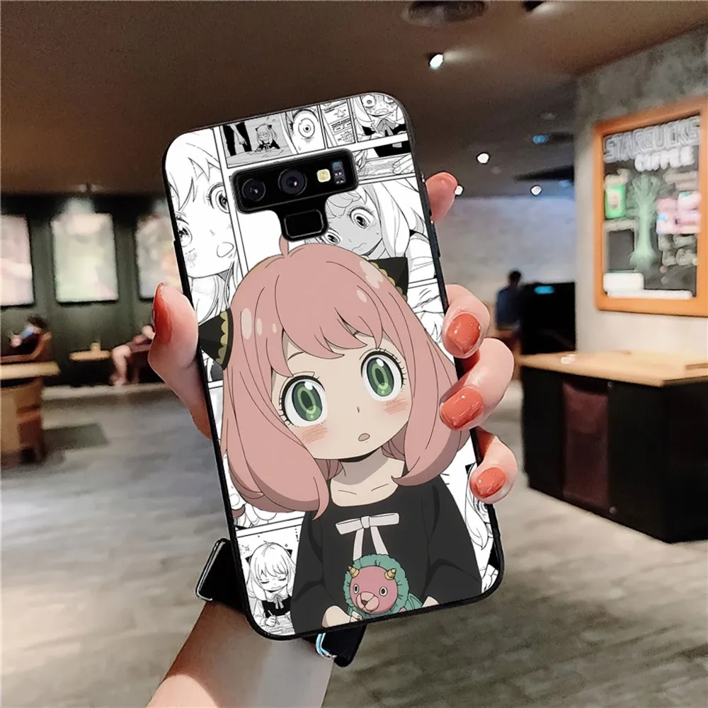 SPY FAMILY Anya Cute Phone Case For Samsung Note 8 9 10 20 Pro Plus Lite M 11 30 21 31 51 A 22 42 02 03