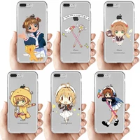 cardcaptor sakura phone case for iphone 11 12 13 mini pro xs max 8 7 6 6s plus x 5s se 2020 xr clear case