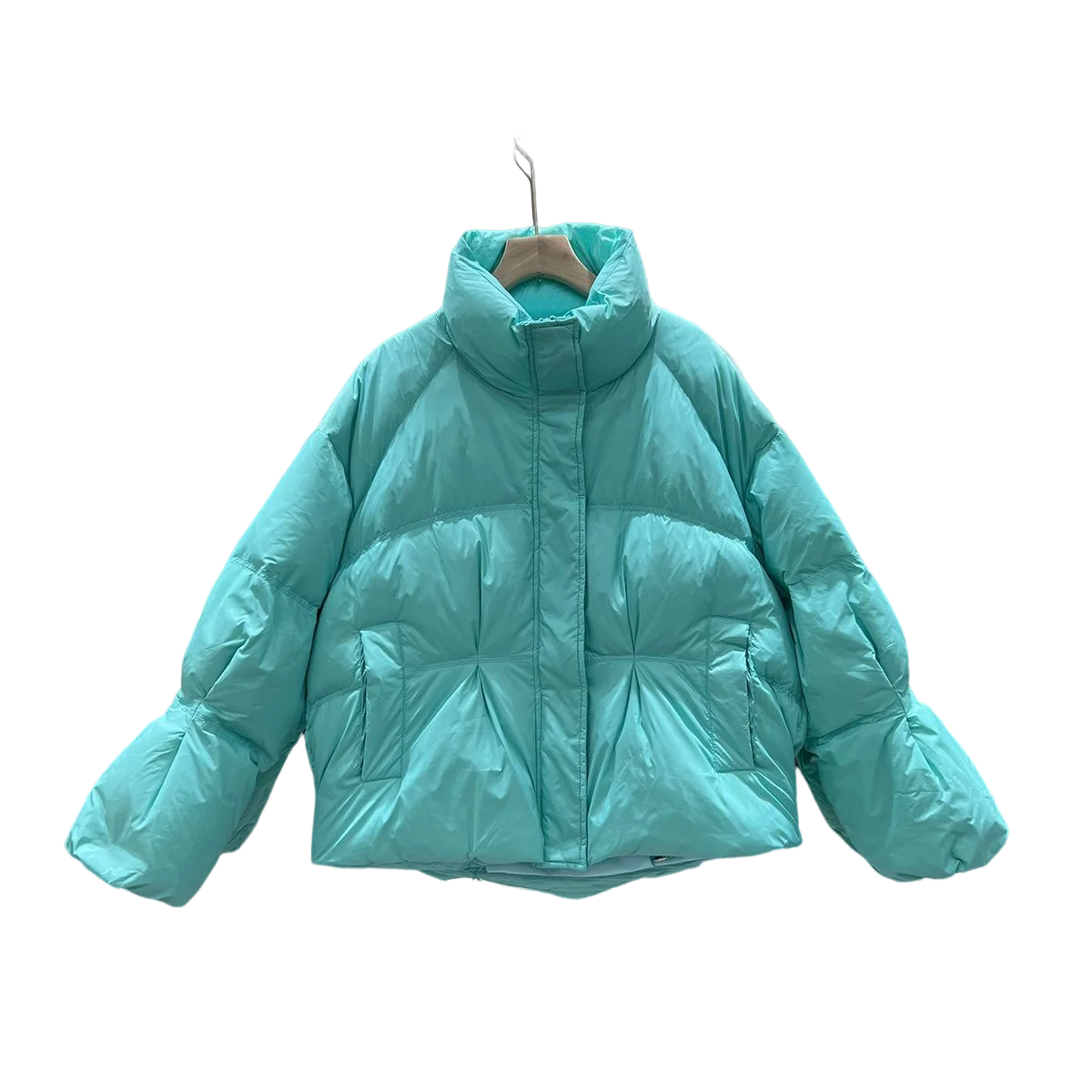 Women's Down Jacket Korean Thickened Loose Thin Winter Coat Long Sleeve Candy Color Warm Roupas Femininas Com Frete Gratis H640