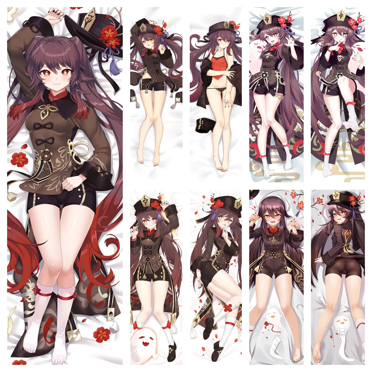 

Аниме Косплей дакимакура Genshin Impact Hu Tao Подушка Чехол «сделай сам» Подушка на заказ Наволочка для подушки домашнее постельное белье обнимающ...