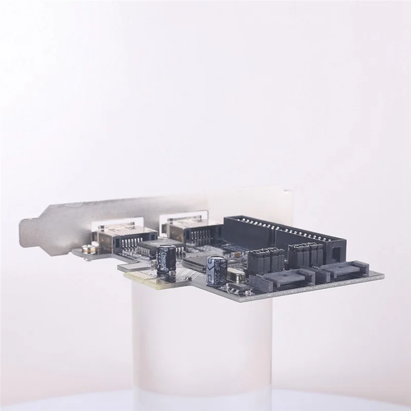 Фото 1 шт. SATA IDE PCI E Карта адаптера PCI E к SATA 2.0 + IDE ESATA X2 Комбинированный адаптер-конвертер RAID-контроллер-N35R №2