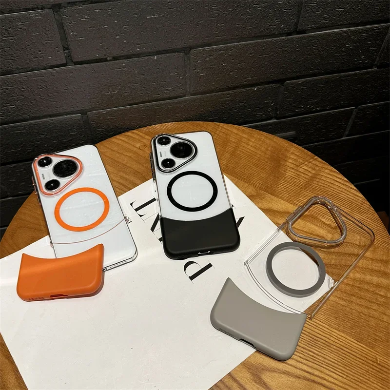 Цветной магнитный чехол для телефона Huawei Pura 70 Pro Plus Ultra Magsafe с защитой от падения и