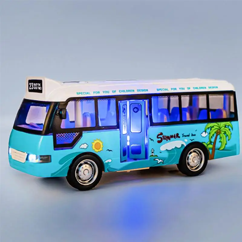 

School Bus Model Toy Simulation Bus Toy Kids Bus Plaything with Light and Music
