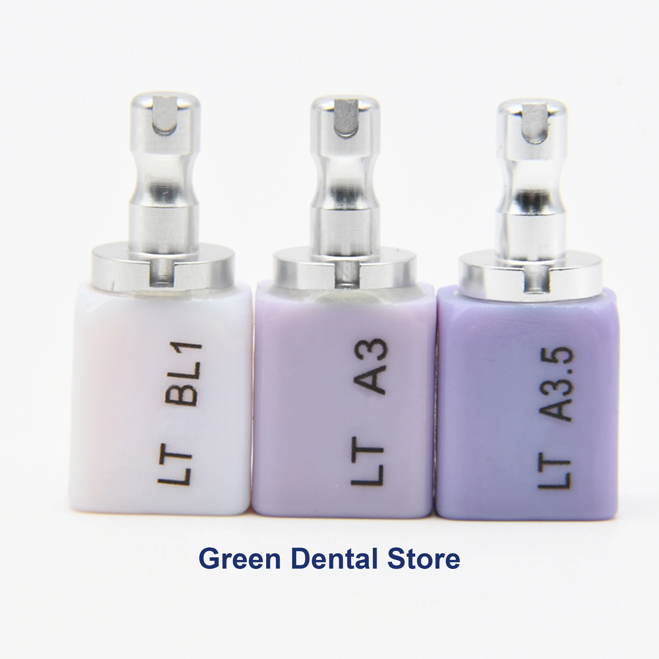 Green Dental C14 and B40 type lithium disilicate blocks LT/HT glass ceramic for dental lab tooth inlay use