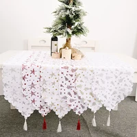 35180cm white christmas table runner star christmas tree table runner christmas decorations for home new year decoration