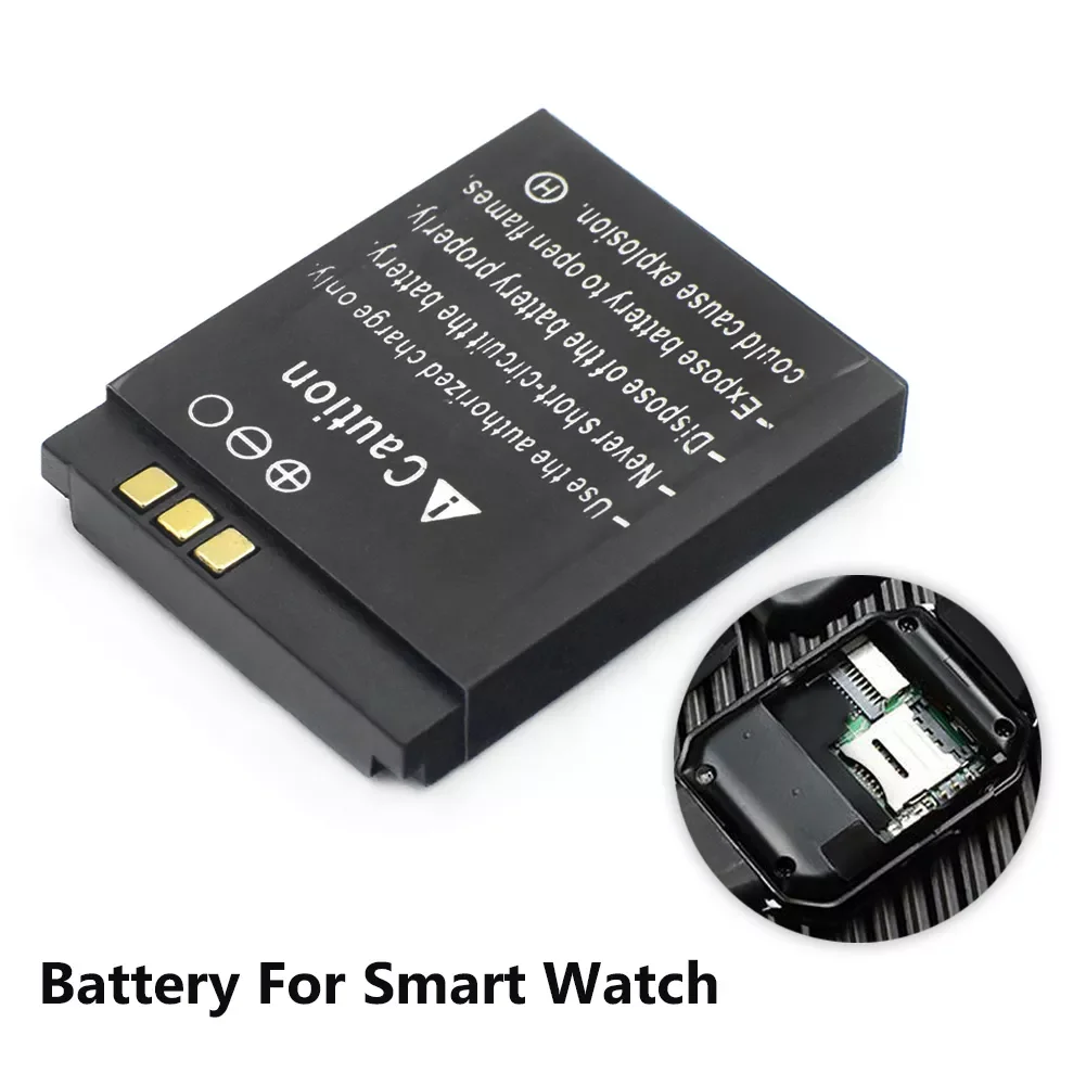 

NEW LQ-S1 3.7V 380mAh GTF Smart Watch Battery GTF Durable lithium Rechargeable Battery For Smart Watch QW09 DZ09 W8