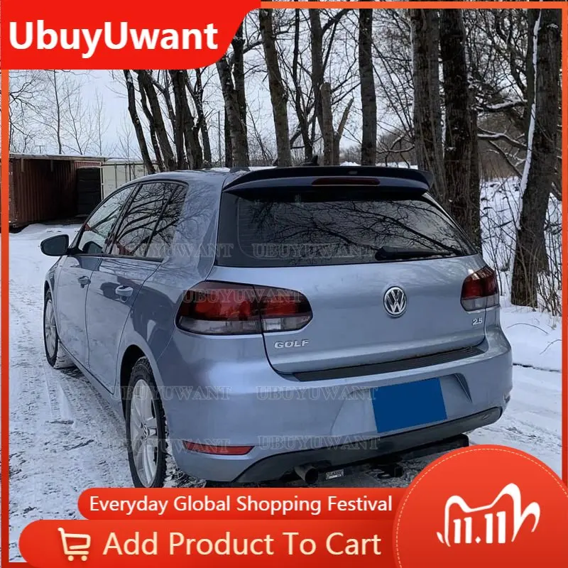 

Высококачественный спойлер на крышу для VW Golf 6 MK6 VI GTI R20 2010-2013, стандартный стиль O, спойлер для заднего багажника