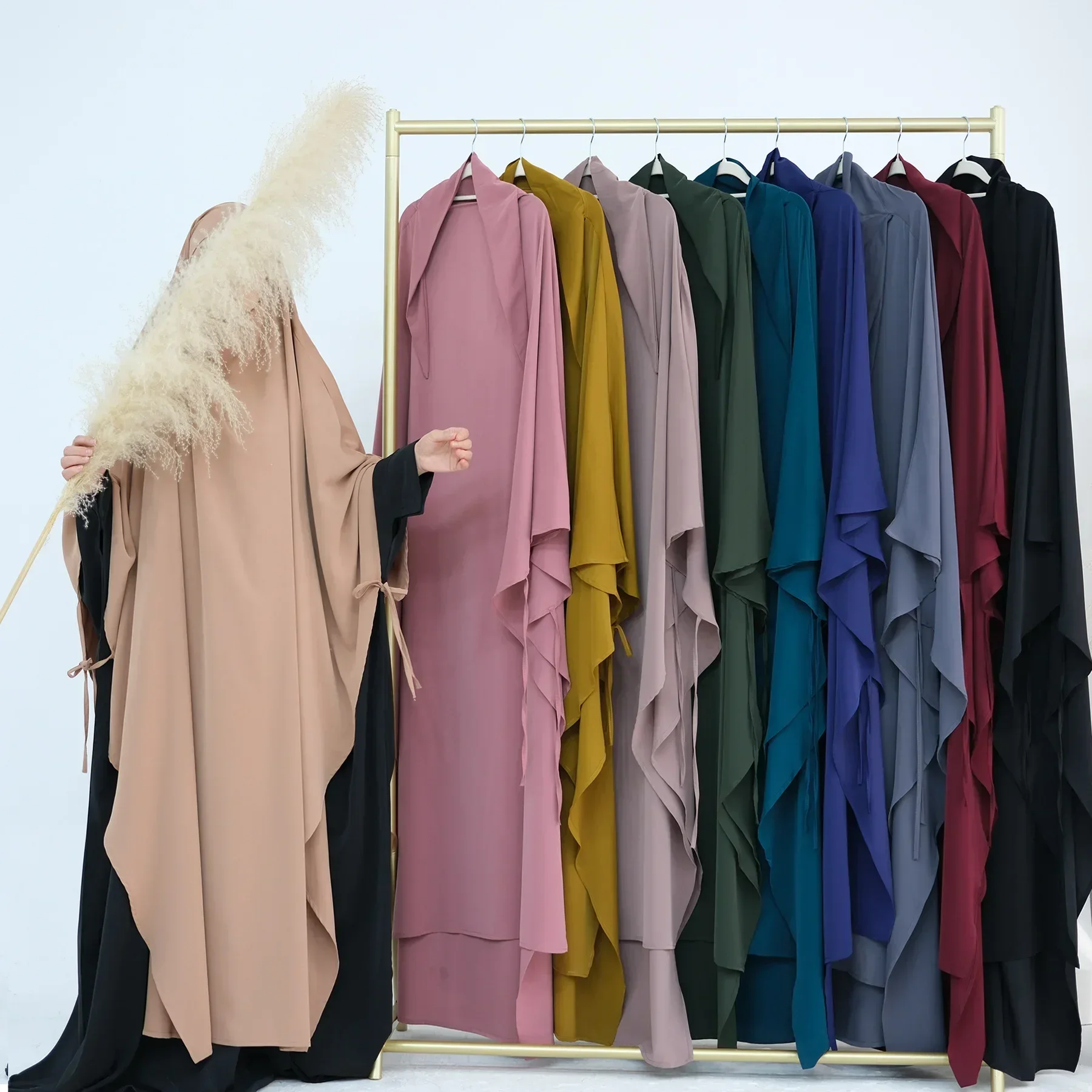 Удлиненный химарский хиджаб шарф для мусульманских женщин джилбаб платок на