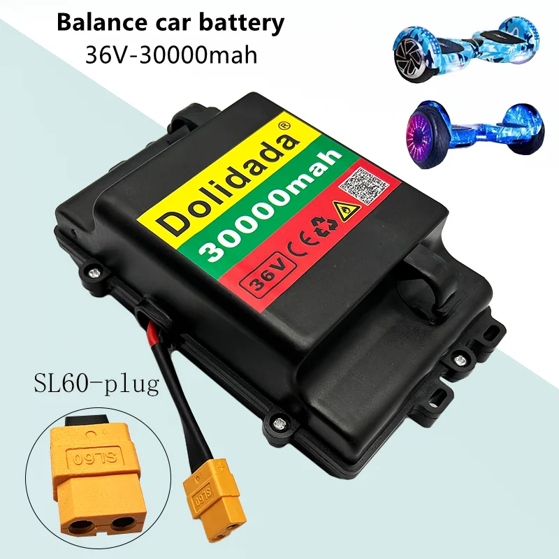 

Балансировочная автомобильная аккумуляторная батарея, 36 В, 30000 мАч, универсальная батарея 42 в, большой емкости, двухколесный, крутящийся авт...