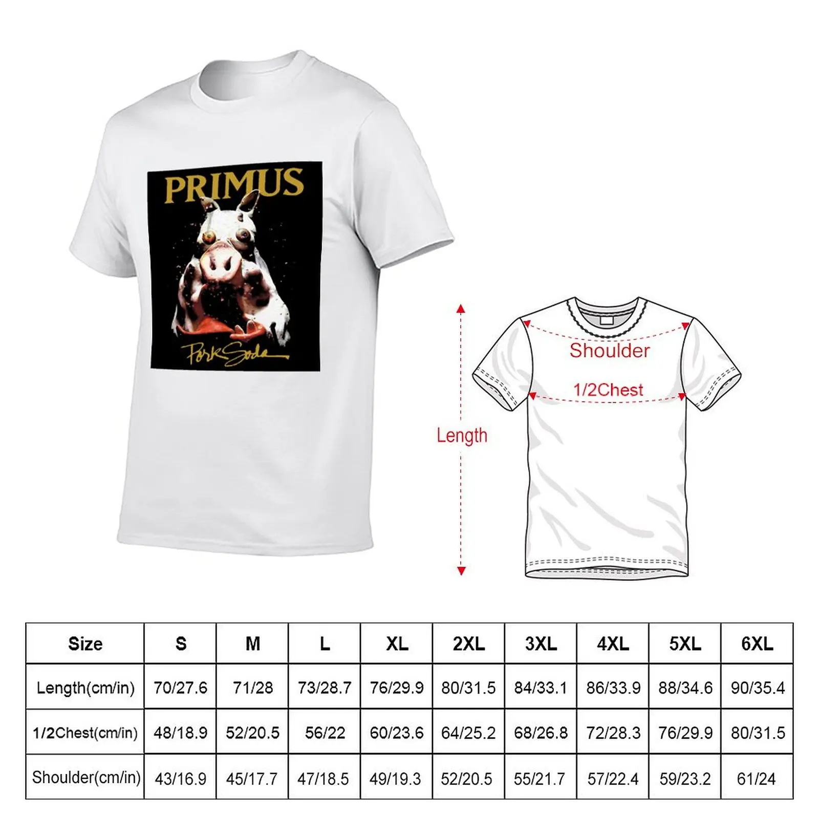 Фото Винтажная футболка с принтом группы Primus, легкая футболка больших размеров, подарочная футболка. №2