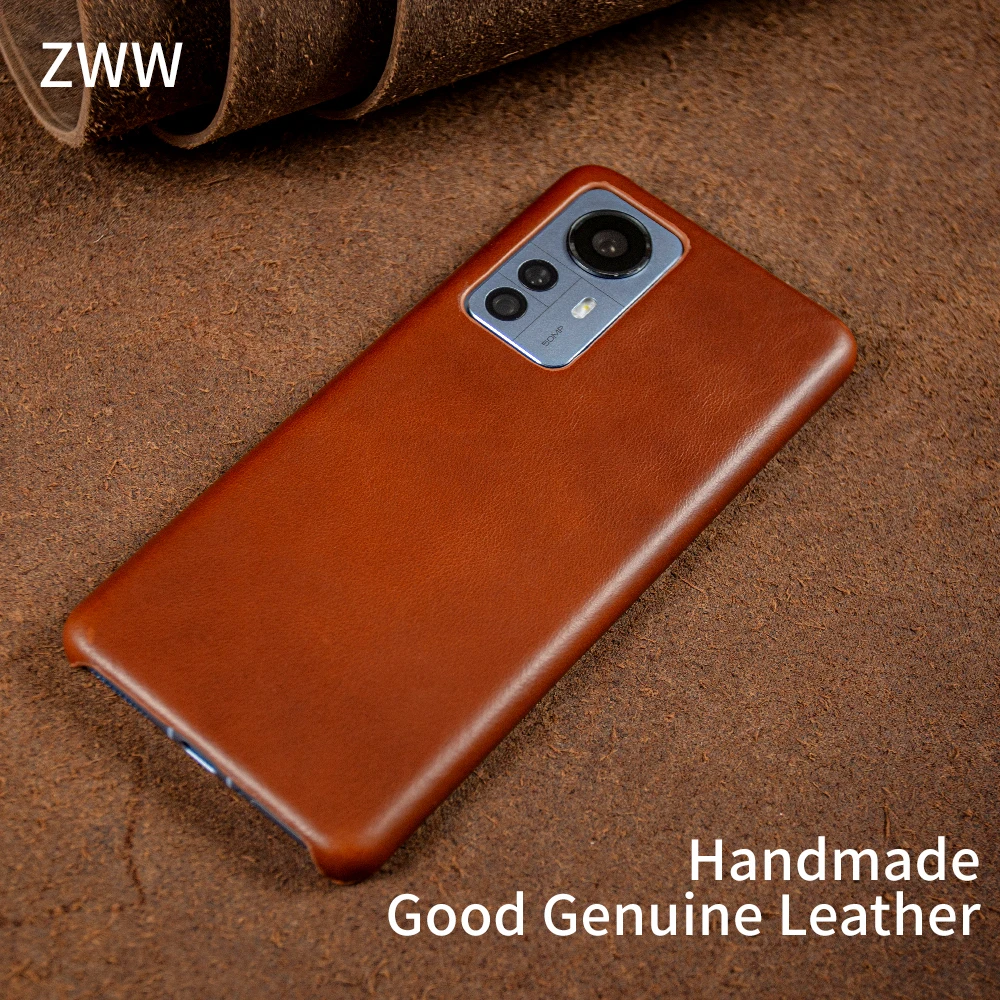 Hand Made Oil Wax Leather Phone Case For Xiaomi Mi 12 11 10 Series 12 T 12Pro Cover Pattern Genuine 12Pro 12Lite NE 12X 12T Poco