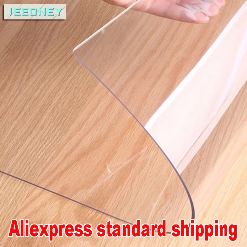 Soft Glass Flexible Tablecloth Liquid Film Oilcloth for Table Transparent Floor Mat Table Protector Cover Pvc Silicone Cloth