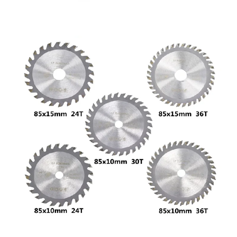 Мини-диск для циркулярной пилы 85x1 0/15 мм 24T 30T 36T высококачественное лезвие для пилы по дереву из твердого сплава