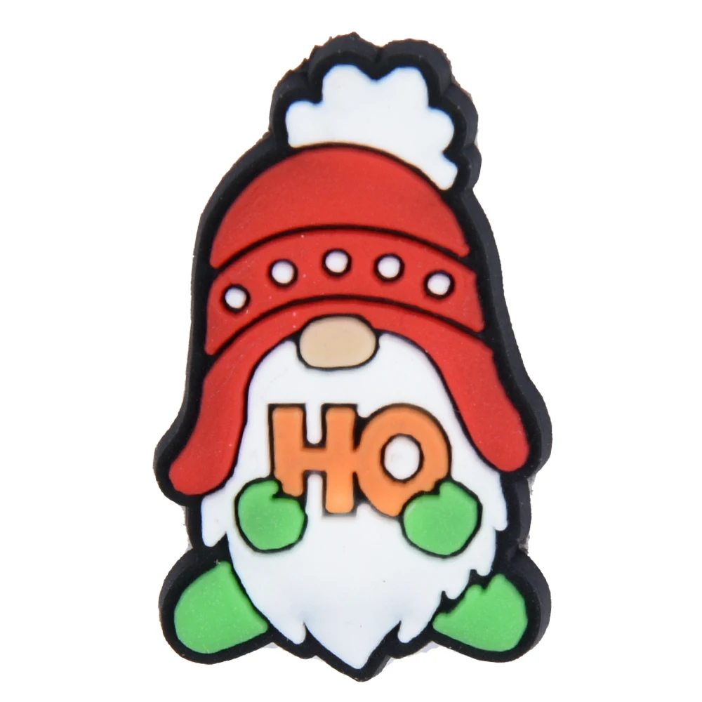 New Christmas Croc Accessories Cartoon Animals Santa Claus Shoe Decoration Croc Charms JIBZ Kids Party Gifts