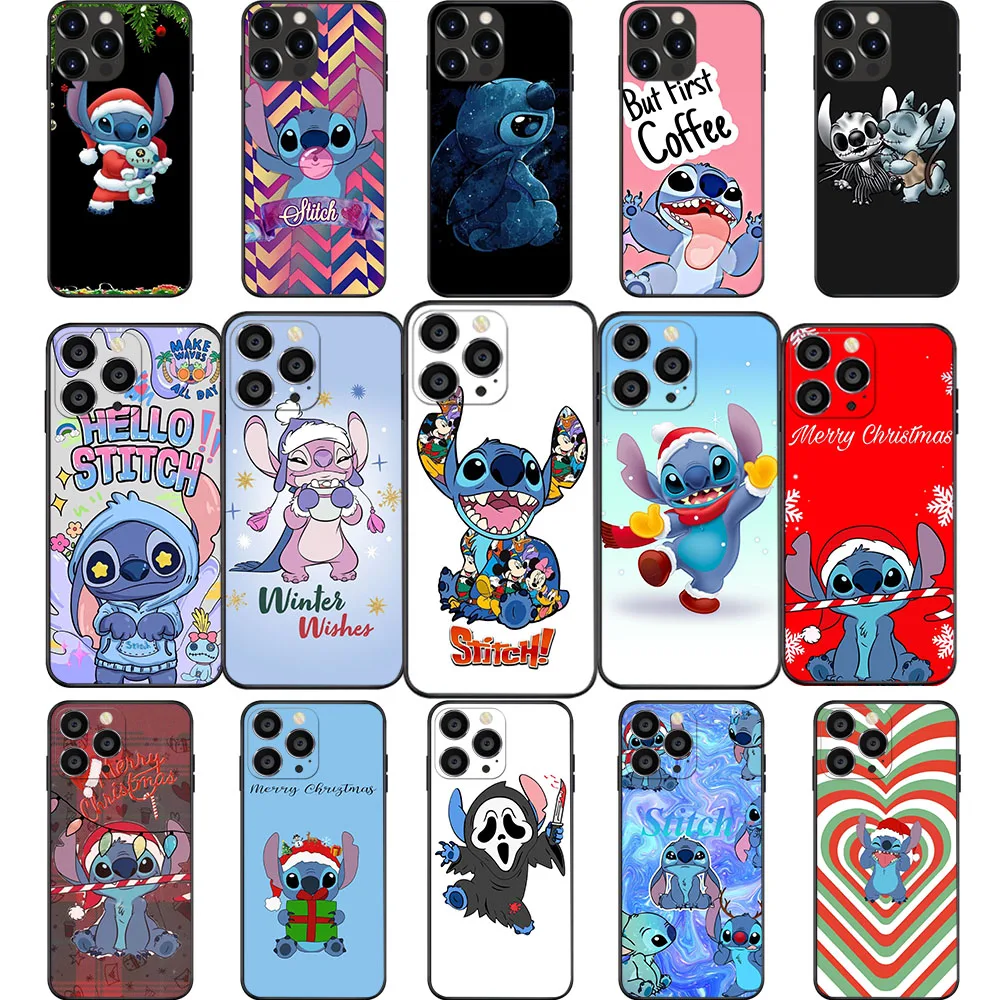 ID-43 Merry Christmas Stitch Soft чехол для OPPO F17 Reno F11 A73 F7 F9 Find X3 2 4 4F A94 F19 5 5F Pro Lite