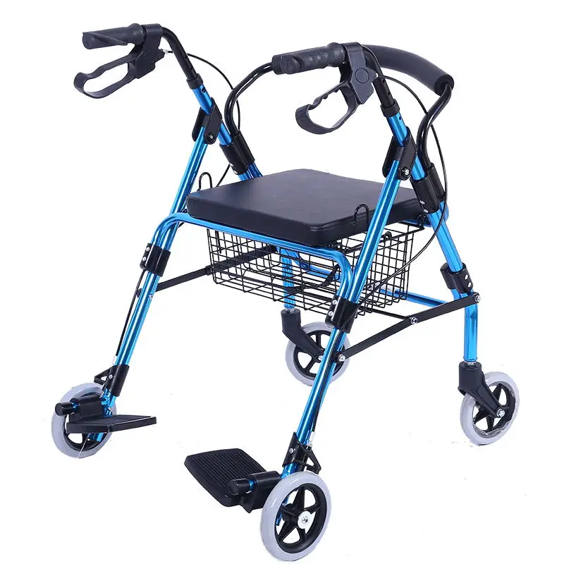 

Super September Disabled Elderly Folding Shopping Cart Shopping Rollator Walkers