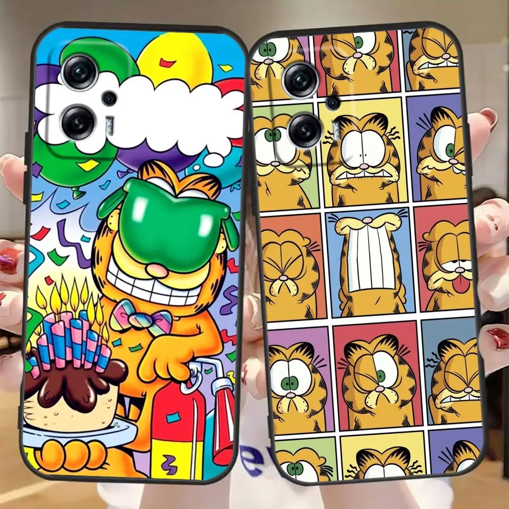 

Phone Case For Redmi Note 11 10 9T 9S 9 8T 8 7 6 5 5A 4 3 A1 GO Pro Aprime 5G 4G Soft Fundas Shell Capa Cartoon Image G-Garfield