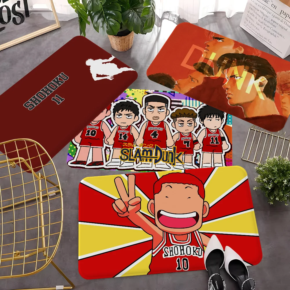 Ковер Slam Dunk с мультяшным принтом полиэстеровый напольный чехол для гостиной