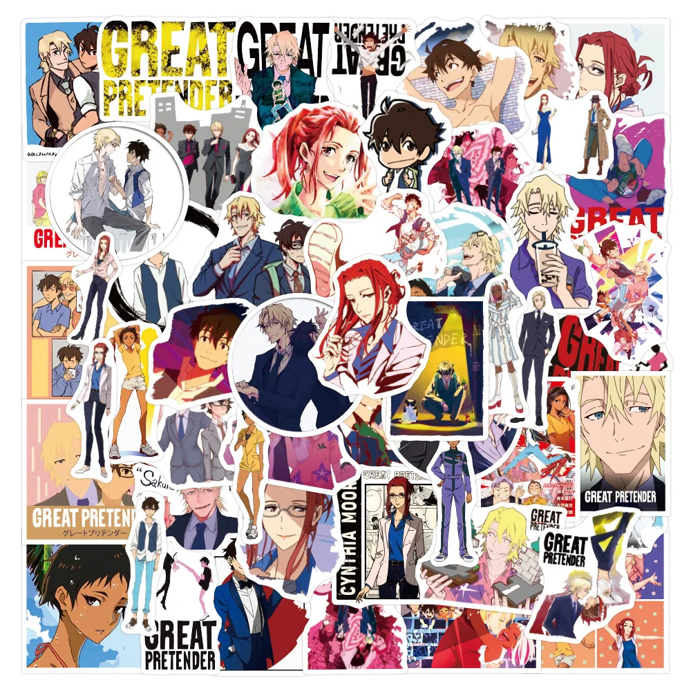 10/30/50 шт., аниме-наклейки для телефона