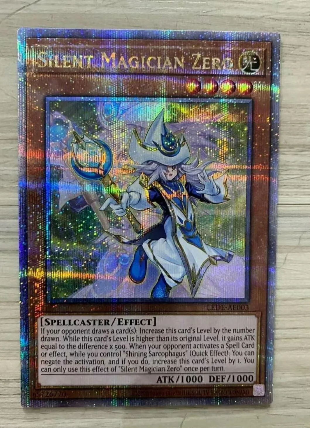 Yugioh KONAMI Duel Monsters LEDE-AE003 Silent Magician Zero 25th Quarter Century Secret Азиатская английская коллекция