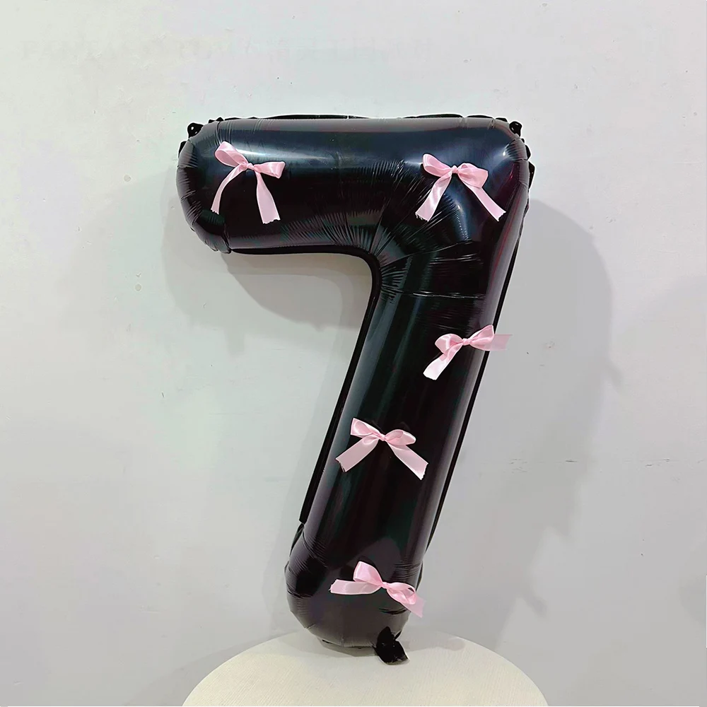 

Черные фольгированные шары-цифры 60 см, набор из 1 штуки