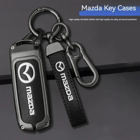 Автомобильный ключ из цинкового сплава для Mazda Axela Atenza 3 2 6 CX3 CX5 CX30 CX8 CX9 MX5 RX7 RX8 SKYACTIV, защитный чехол для дистанционного ключа автомобиля