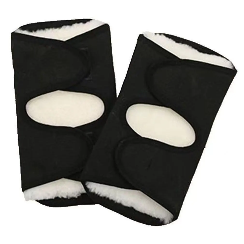 

Warm Knee Protection Imitation Wool Riding Leggings Simulation Cashmere Breathable Open Sleeve Windproof Knee Pads