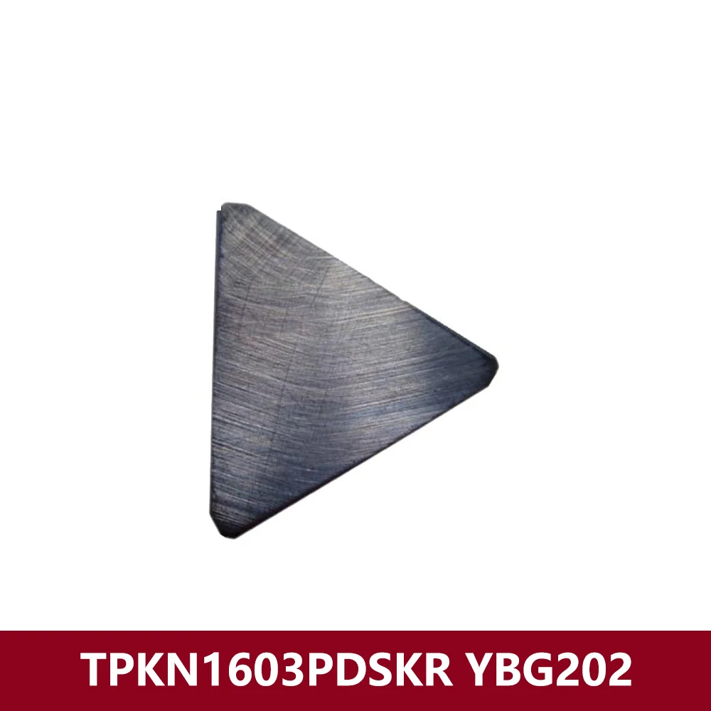Оригинальные твердосплавные вставки TPKN1603PDSKR YBG202 TPKN1603 PDSKR Токарный станок с ЧПУ TPKN