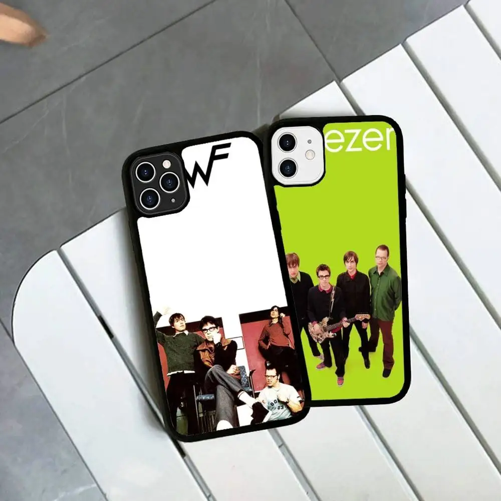 Фото Чехол для телефона Weezer Music Band для iPhone 17 Air 16 14 15 Pro Plus 13 12 11 Pro Max, задняя крышка из ПК+ТПУ №5