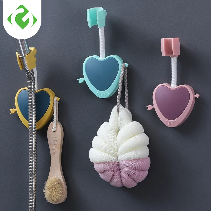 

1 шт., настенный держатель для душевой лейки с 2 крючками и креплением на 360 °