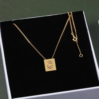 europe famous brand classic letter 18k gold plated necklace woman fashion designer top quality luxury jewelry girl gift trend