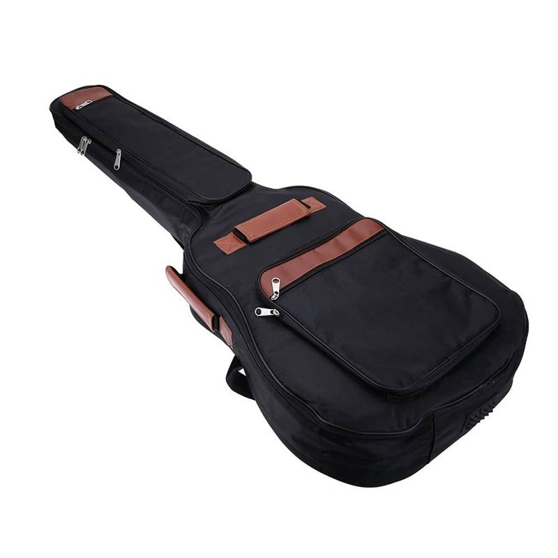 

41Inch Guitar Backpack Shoulder Straps Pockets 8Mm Cotton Padded Gig Bag Case