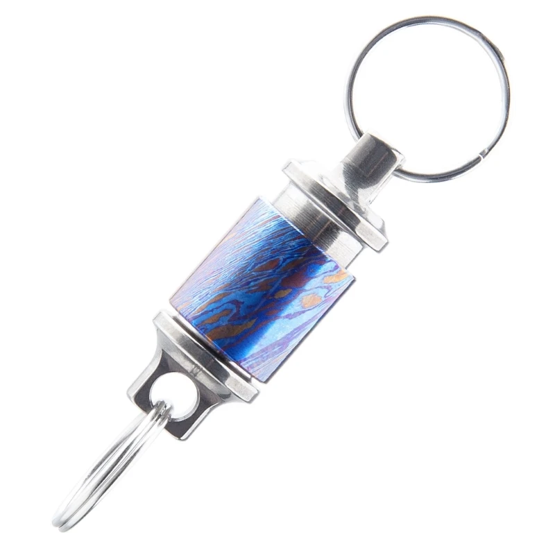 

Alloy Quick Release Keychain Detachable Pull Apart Keyrings Universal Rotary Buckle Camping Accessories
