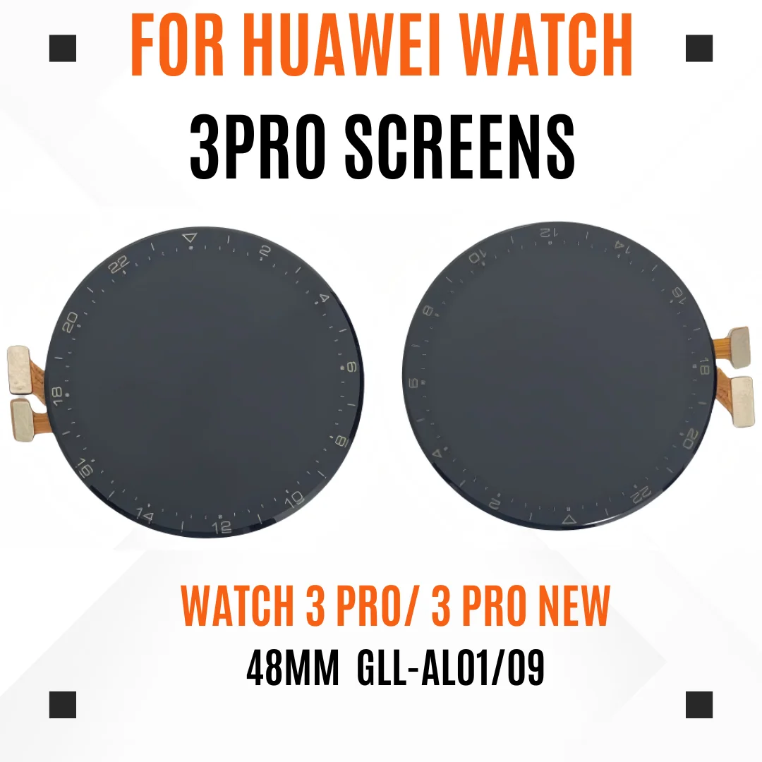 Фото Для Huawei Watch 3 Pro 48 мм GLL-AL01/GLL-AL09 ЖК-дисплей с цифровым преобразователем сенсорного экрана в сборе для Huawei Watch 3 Pro 48 мм №2