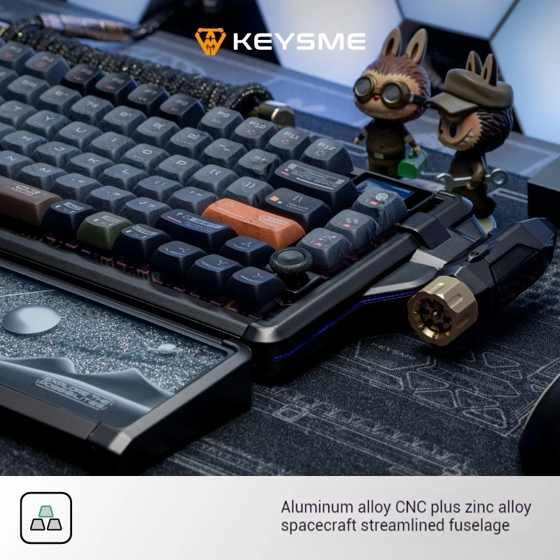 KeysMe Mars03 Алюминиевая беспроводная трехрежимная механическая клавиатура на заказ