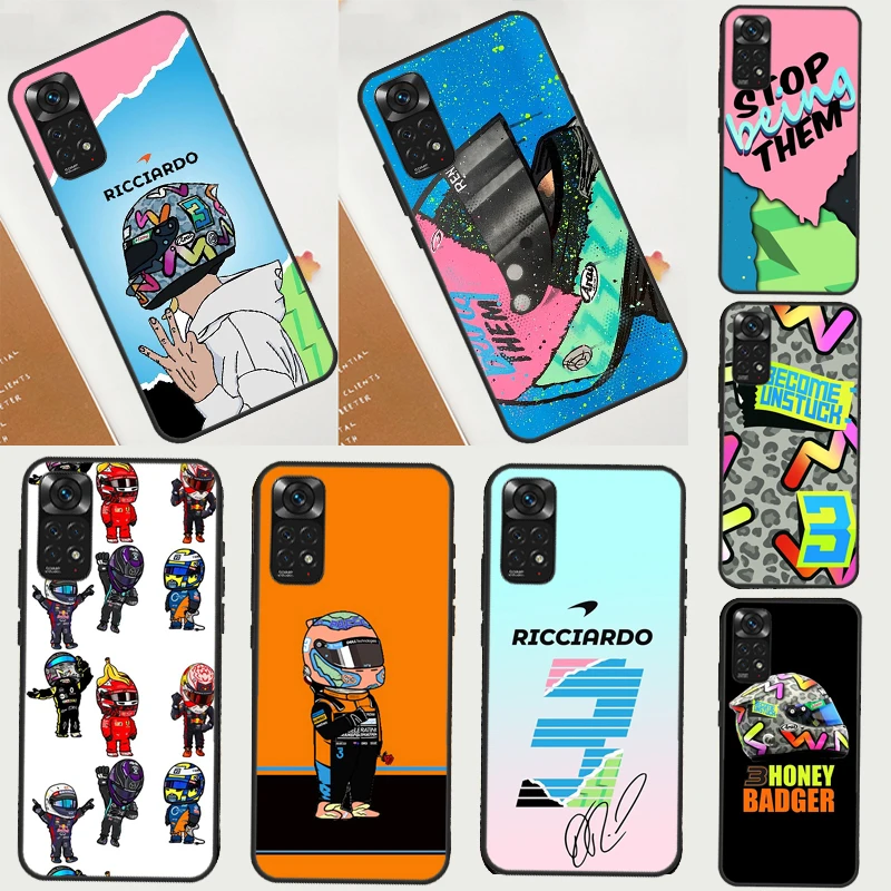 Фото Чехол F1 Daniel Ricciardo 3 для Xiaomi Redmi 14C 13C 10C 12C Redmi Note 14 13 Pro 12 11 9 10 9S 10S 11S 12S Cover №1