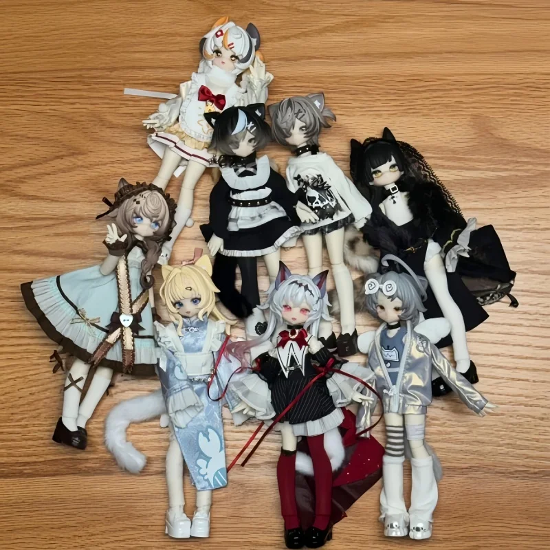 Фото В наличии: Оригинальная коллекционная фигурка Meow Power 8 Points BJD (слепая коробка), модная игрушка, модель-персонаж, настольное украшение, подарок для девочки №3