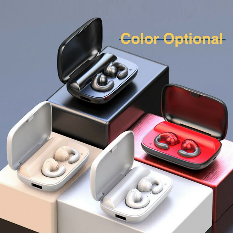 

30SETS S19 TWS 5.0 Wireless Bluetooth Earphone Hanging Ear Bone Conduction Biaural Headset HiFi Stereo Earphone