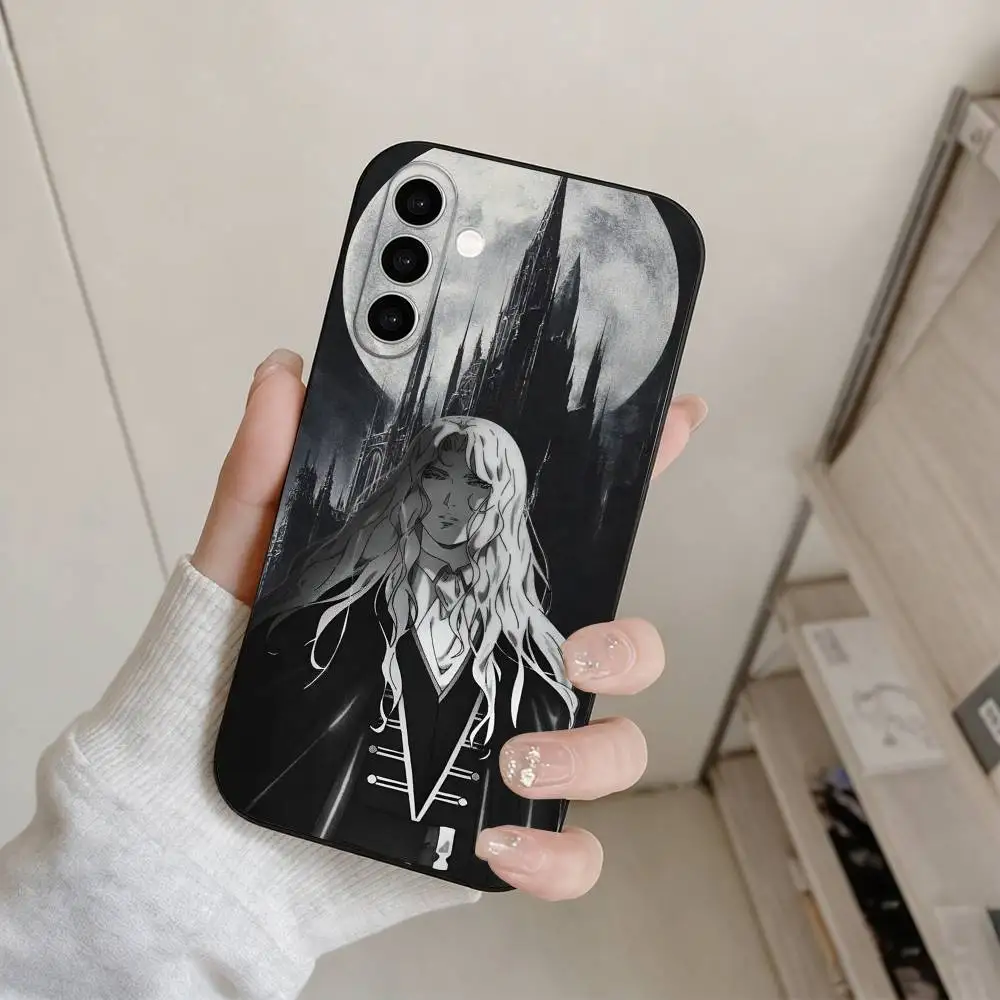 Фото Чехол для телефона Game C-Castlevania Alucard для Samsung Galaxy A73, A72, A71, A70, A53, A52, A51 и других моделей, мягкий черный чехол. №2