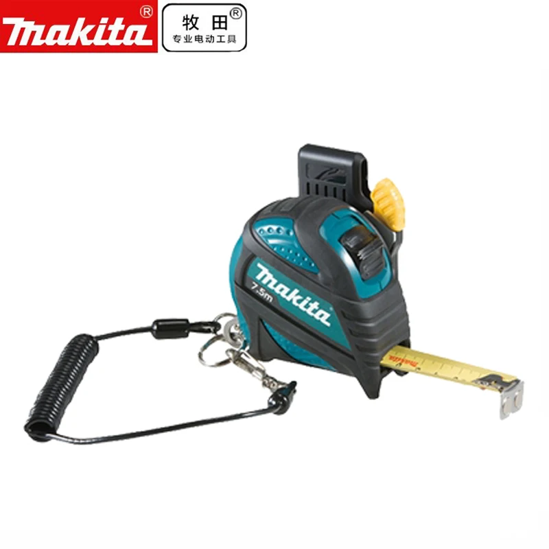 Makita B-57174 7.5m Tape Measure With Buckle High Precision Woodworking Measuring Ruler Thickened Hardened Measuring Tool